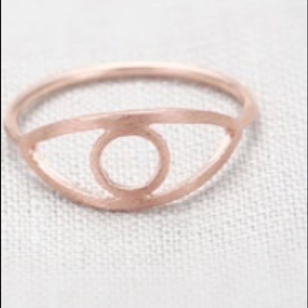 🧿 Rose Gold evil eye midi ring 🧿 NWT size 6 - Picture 5 of 7